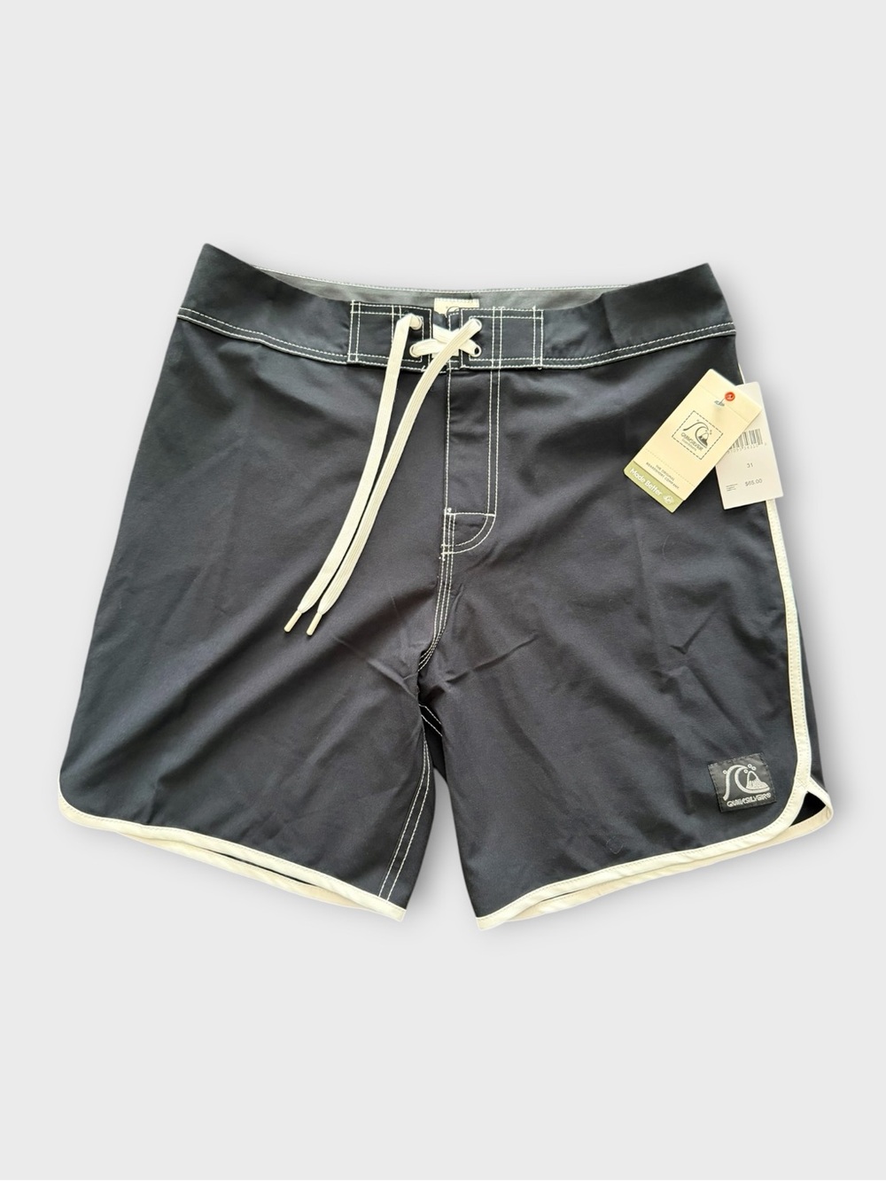 Quiksilver Men’s Black Board Shorts with White Trim